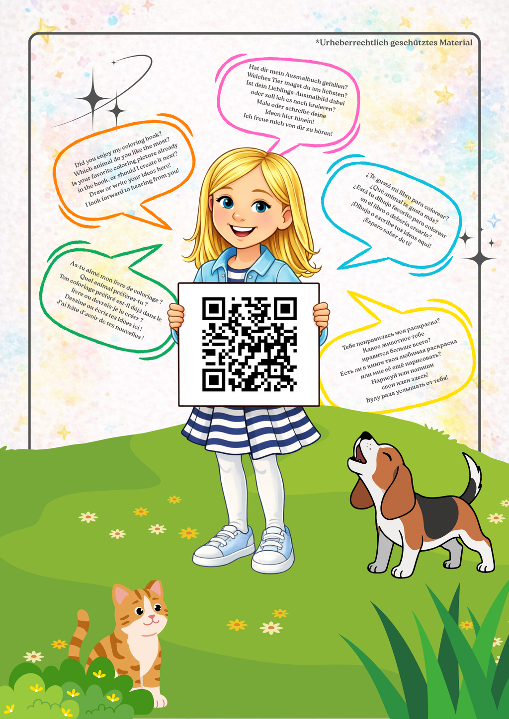 E-Book: Ausmalbuch - Haustiere -